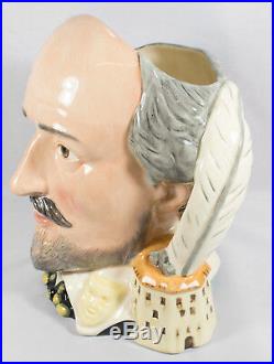 Royal Doulton Large William Shakespeare D6689 Character Toby Jug 1982