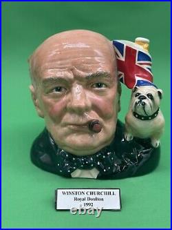 Royal Doulton Large Winston Churchill Character Jug, D6907, 6