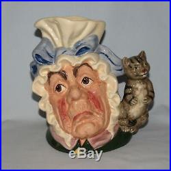 Royal Doulton Large character jug D6842 The Cook and the Cheshire Cat UK made