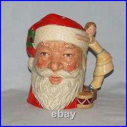 Royal Doulton Large size character jug D6668 Santa Claus Doll Handle 1981 only