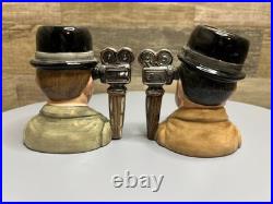 Royal Doulton Laurel & Hardy Small Character Toby Jugs Limited Edition /3500