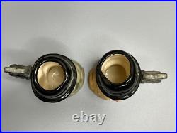 Royal Doulton Laurel & Hardy Small Character Toby Jugs Limited Edition /3500