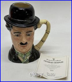 Royal Doulton Limited Edition Charlie Chaplin Toby Jug D6949 number 970 COA 1993