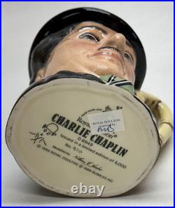 Royal Doulton Limited Edition Charlie Chaplin Toby Jug D6949 number 970 COA 1993