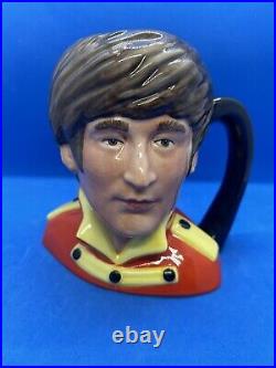 Royal Doulton Ltd Edition Character Jug! John Lennon! D6797! Red Version! Rare