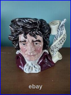 Royal Doulton Ludwig Van Beethoven D7021 Toby Jug Made In England Excellent 35