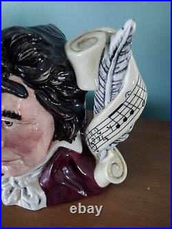 Royal Doulton Ludwig Van Beethoven D7021 Toby Jug Made In England Excellent 35