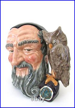 Royal Doulton MERLIN Toby Jug signed by Michael Doulton 1980