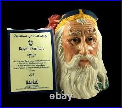 Royal Doulton Merlin D7117 Numbered Character Jug with Authenticity Certificate