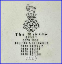 Royal Doulton Mikado Complete Set, Lg (D6501), Sm (D6507), Min (D652)