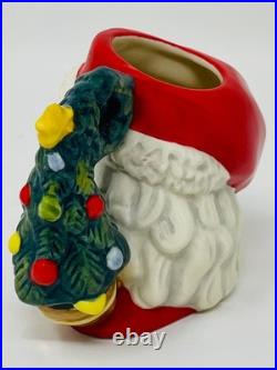 Royal Doulton Mini LE 137/500 SANTA withTREE WREATH Handle #D7244 Jug 2.75 COA