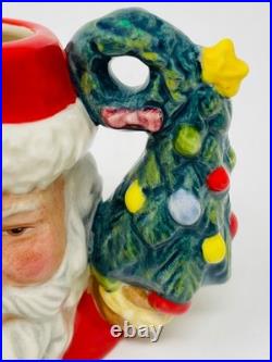 Royal Doulton Mini LE 137/500 SANTA withTREE WREATH Handle #D7244 Jug 2.75 COA