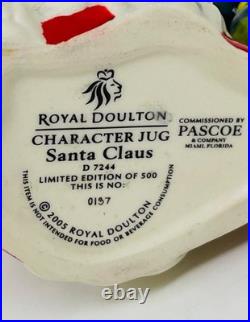 Royal Doulton Mini LE 137/500 SANTA withTREE WREATH Handle #D7244 Jug 2.75 COA