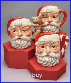Royal Doulton Mini Santa Claus Character Jugs- LE Set of 3 Seaway Commissioned