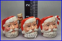 Royal Doulton Mini Santa Claus Character Jugs- LE Set of 3 Seaway Commissioned