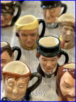 Royal Doulton Miniature Charles Dickens Hand Painted Jugs Lot