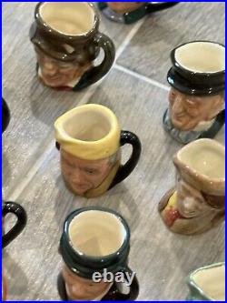 Royal Doulton Miniature Charles Dickens Hand Painted Jugs Lot