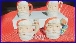 Royal Doulton Miniature Santa Claus Character Jugs-Set of 4 Seaway Commissioned