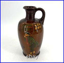 Royal Doulton Mr. Pickwick Queensware Whisky Decanter Bottle Jug Brown