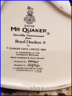 Royal Doulton Mr. Quaker Character Jug D3768