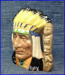 Royal Doulton North American Indian D6786 Colourway Character Jug 7.75 Mint