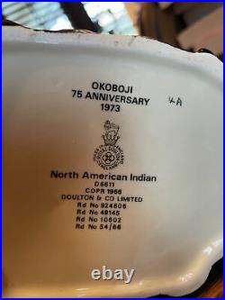 Royal Doulton North American Indian Okoboji Large Jug 1973