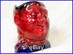 Royal Doulton ONE OF A KIND Color Sample FAT BOY Toby Jug FLAMBE LIKE prototype