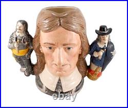 Royal Doulton Oliver Cromwell D6968 Double-Handled Character Toby Jug