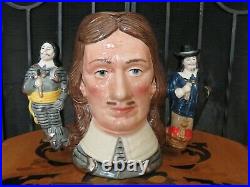 Royal Doulton Oliver Cromwell D6968 Double-handled Character Toby Jug Mug LE2500