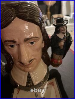 Royal Doulton Oliver Cromwell Toby Jug Limited Edition #162/2500 Dbl Handle