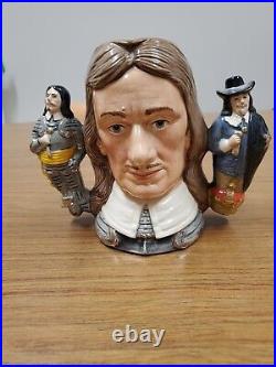 Royal Doulton Oliver Cromwell Toby Jug Limited Edition #690/2500 Dbl Handle