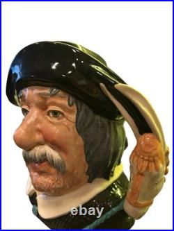 Royal Doulton Pair Don Quixote and Sancho Panca Jugs Pair Vintage Rare