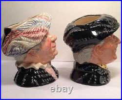 Royal Doulton Prototypes SMALL D6844 D6843 Pearly King Pearly Queen Property RD