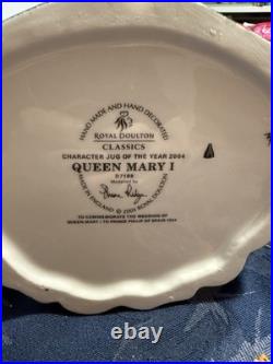 Royal Doulton Queen Mary I D 7188 Toby Mug Jug 7.5 Character Of Year 2004 RARE
