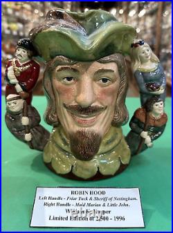 Royal Doulton ROBIN HOOD Ltd Ed Large Two Handled Character Jug, D6998