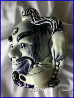 Royal Doulton Rare Blue Flambe Character Jug Aladdins Genie. Perfect