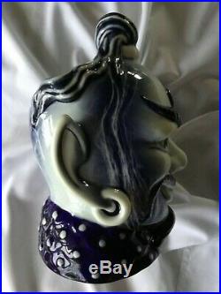 Royal Doulton Rare Blue Flambe Character Jug Aladdins Genie. Perfect