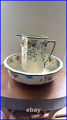 Royal Doulton Rare Royal Doulton Rossetti Wash Basin and Pitcher