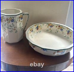 Royal Doulton Rare Royal Doulton Rossetti Wash Basin and Pitcher