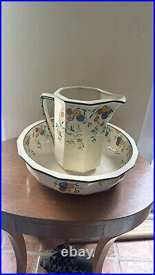 Royal Doulton Rare Royal Doulton Rossetti Wash Basin and Pitcher