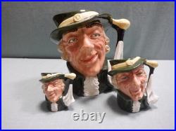 Royal Doulton Regency Beau Jug Lot/3 Large D6559, Small D6562, Mini D6565 RARE