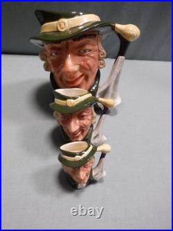Royal Doulton Regency Beau Jug Lot/3 Large D6559, Small D6562, Mini D6565 RARE