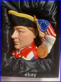 Royal Doulton Revolutionary War Toby Jug #D7267 Ltd Edition of 350 NEW IN BOX
