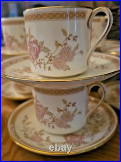Royal Doulton Romance Lisette Coffee Set 6 Cups Saucers, Pot & Jug VGC