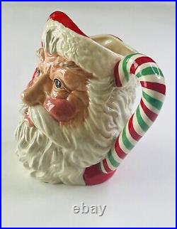 Royal Doulton SANTA CLAUS Character Jug D6840 Colorway Candy Cane Handle