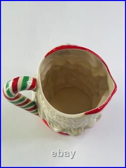 Royal Doulton SANTA CLAUS Character Jug D6840 Colorway Candy Cane Handle