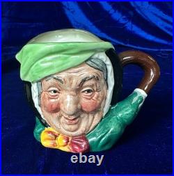 Royal Doulton Sairey Gamp Jugs, Large, Small, Mini, Tiny, Complete set