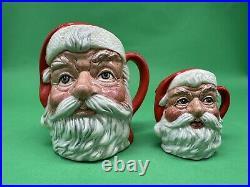 Royal Doulton'Santa Claus' Character Jug Trio, D6704, D6705, D6706