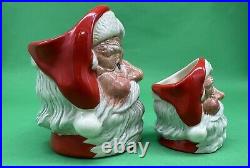 Royal Doulton'Santa Claus' Character Jug Trio, D6704, D6705, D6706