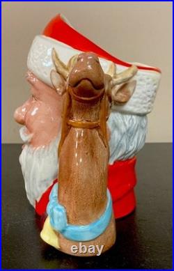 Royal Doulton Santa Claus Reindeer Handle Large 1982 Limited Toby Jug D-6675